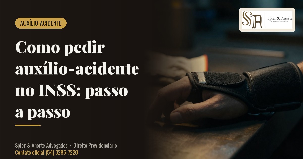 Como pedir auxílio-acidente no INSS: passo a passo